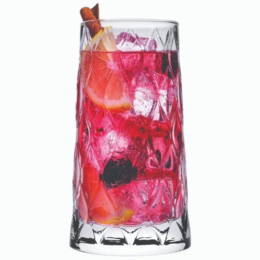 Leafy Long Drink Glass 355 ml - Pack of 6, a product by The Table Company