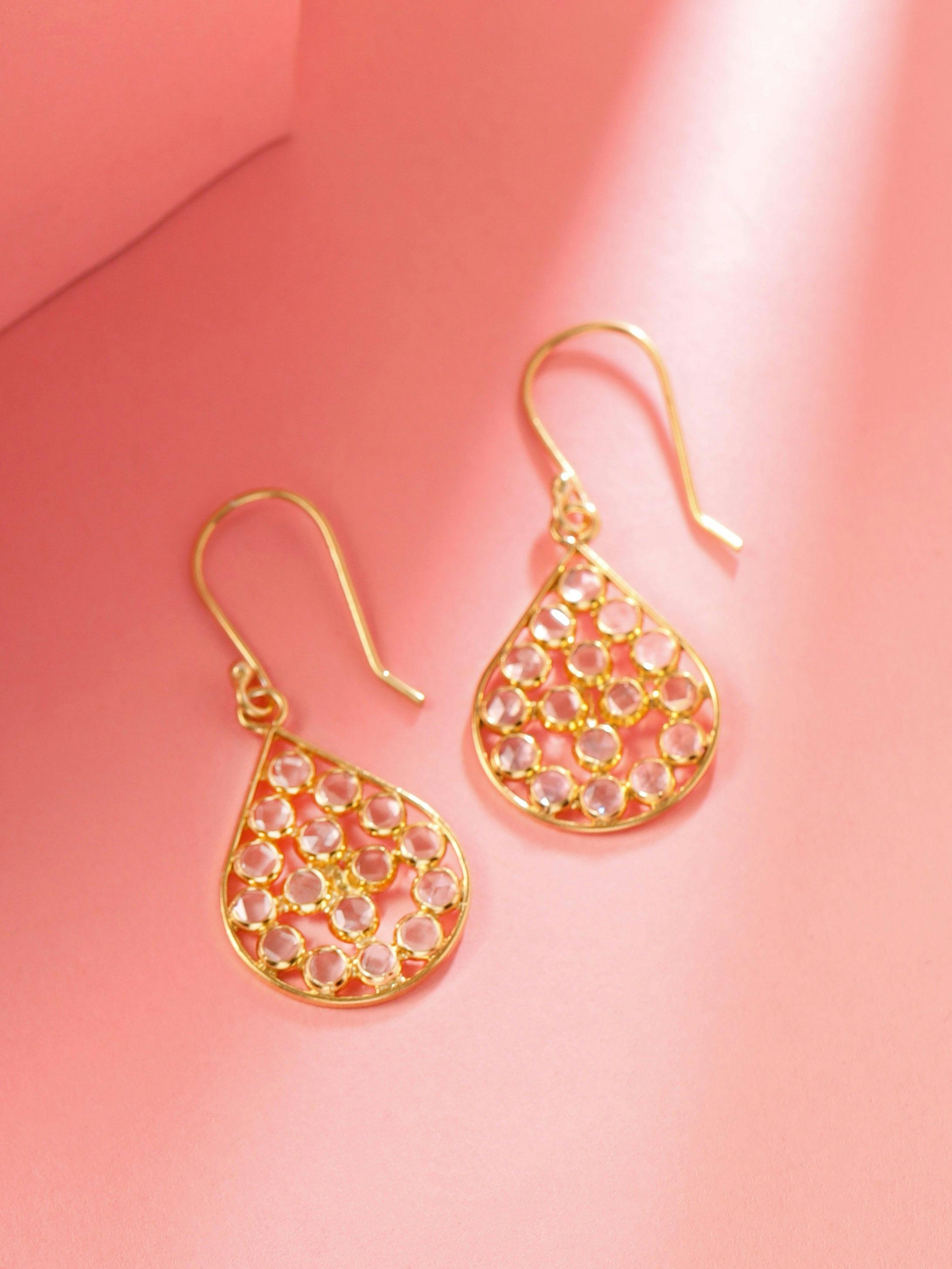 Pear shaped hook earrings, a product by The Jewel Closet Store