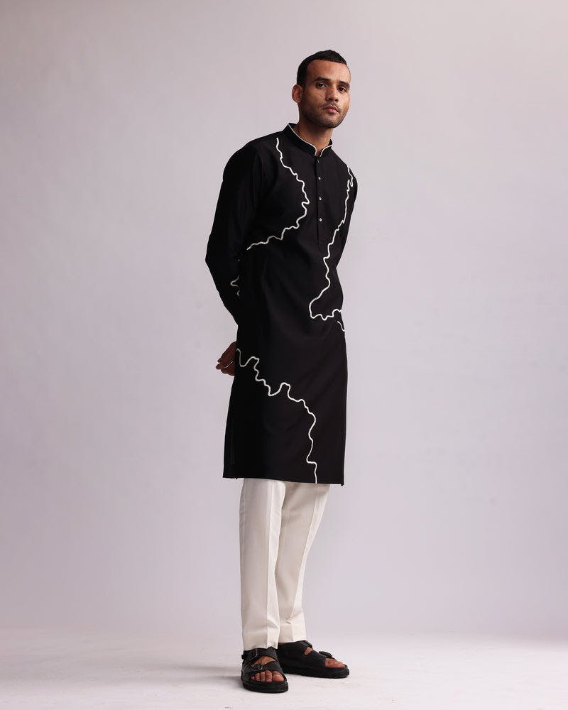 Thumbnail preview #7 for CONTOUR LINE EMBROIDERED KURTA SET