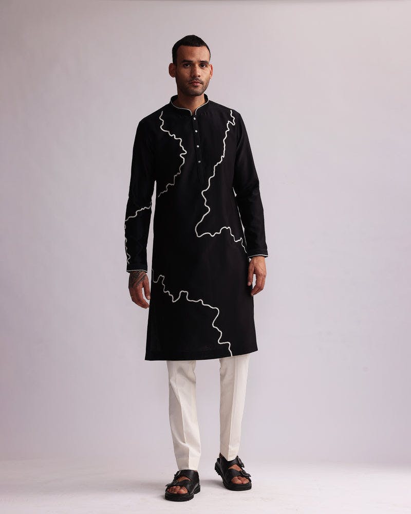 Thumbnail preview #8 for CONTOUR LINE EMBROIDERED KURTA SET