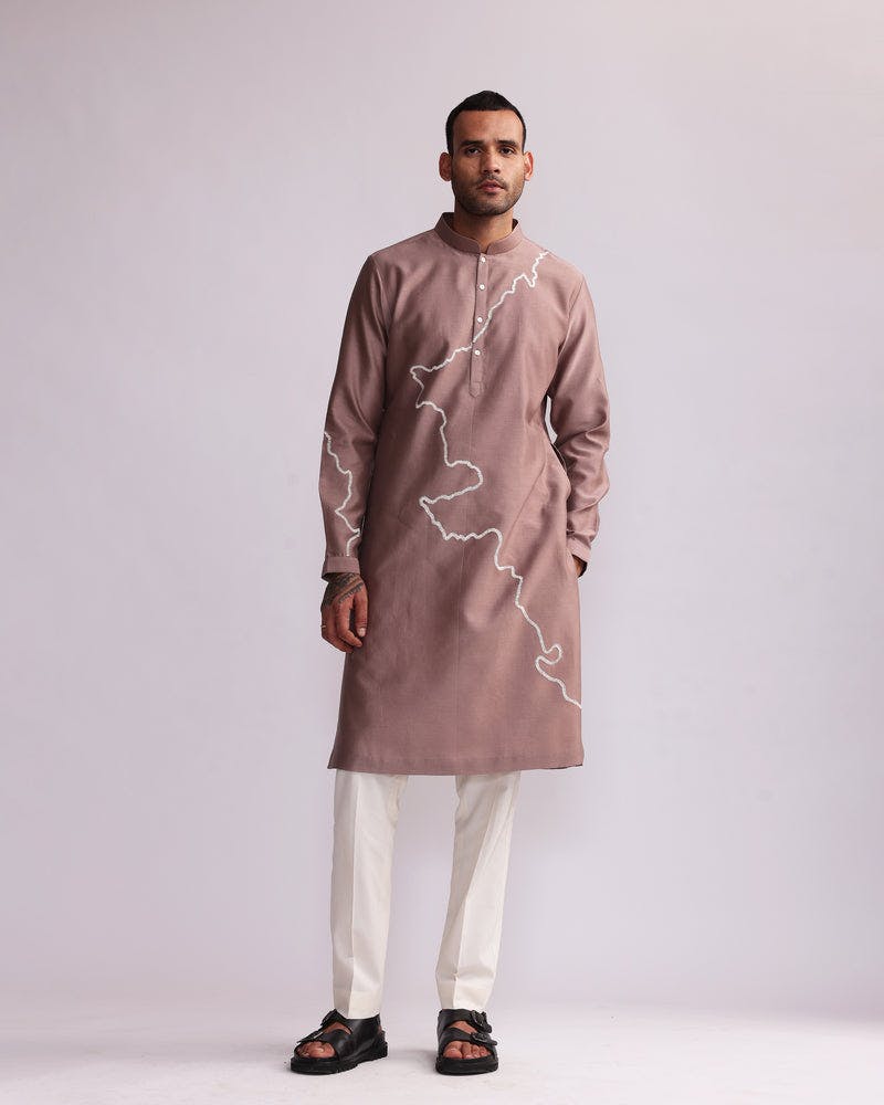 Thumbnail preview #9 for CONTOUR LINE EMBROIDERED KURTA SET