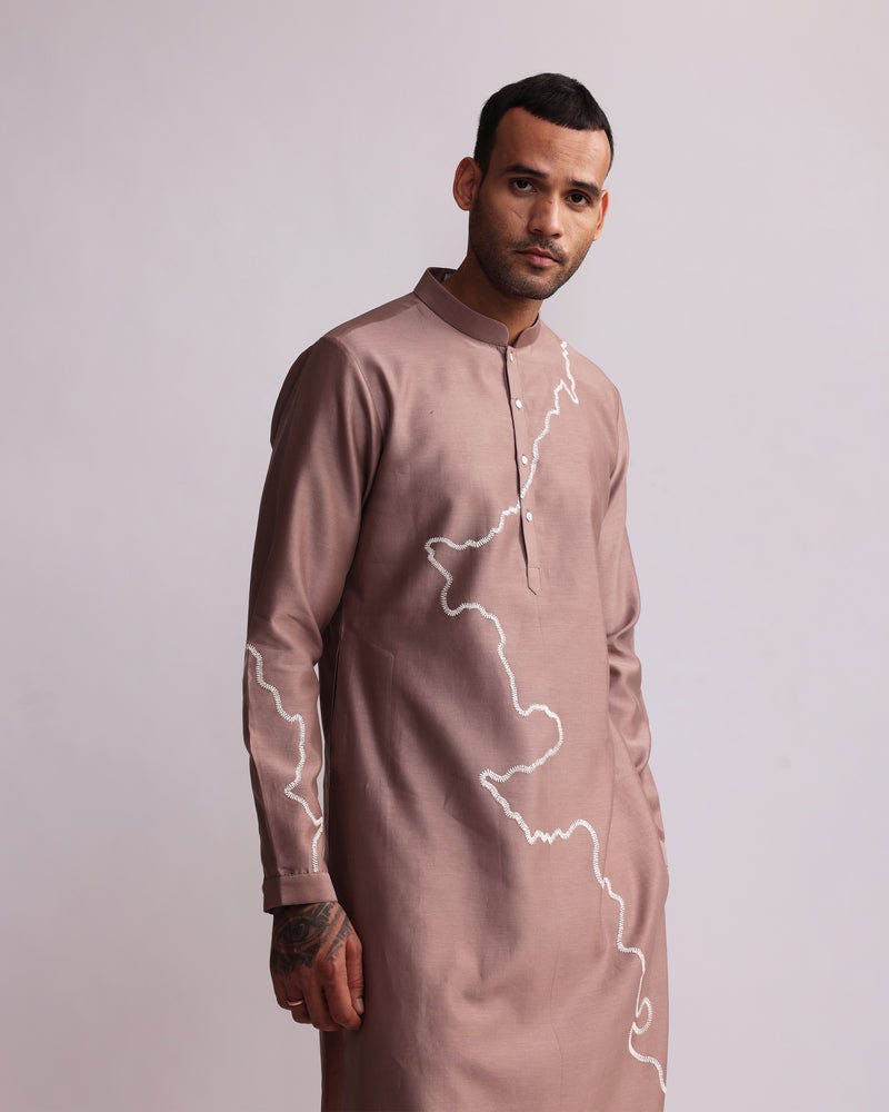 Thumbnail preview #11 for CONTOUR LINE EMBROIDERED KURTA SET