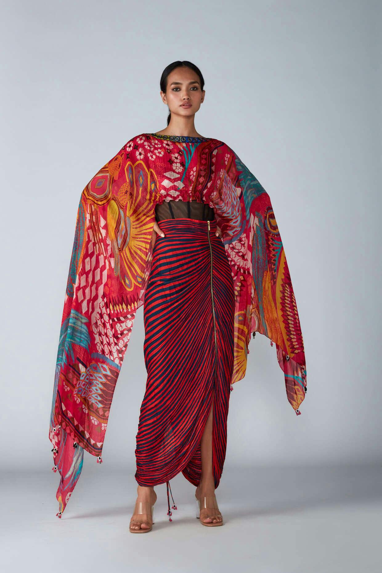 Dupatta Cape & Skirt, a product by Saaksha & Kinni 
