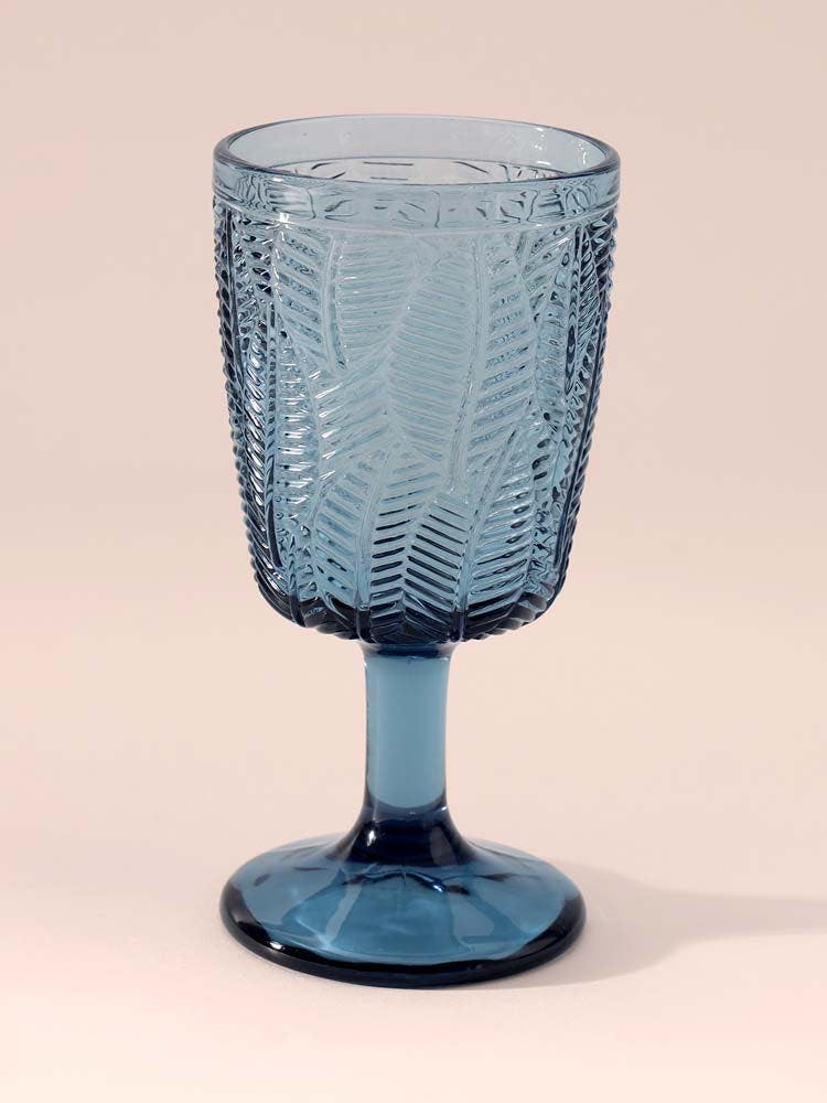 Tropical Moss Wine Glass - Blue, a product by Table Manners