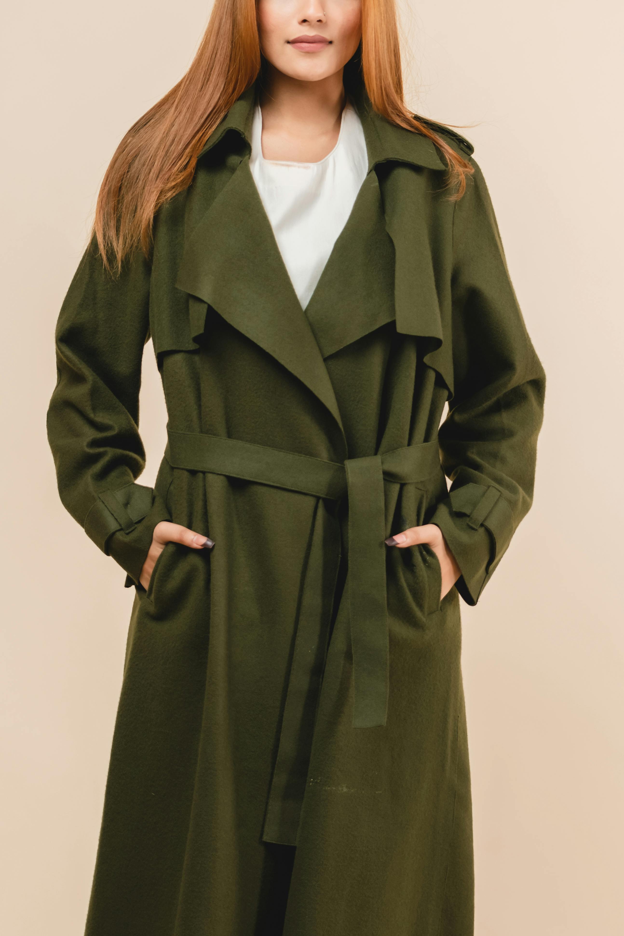 Additional image of Wool Longline Trench Coat, a product by House of Sangai