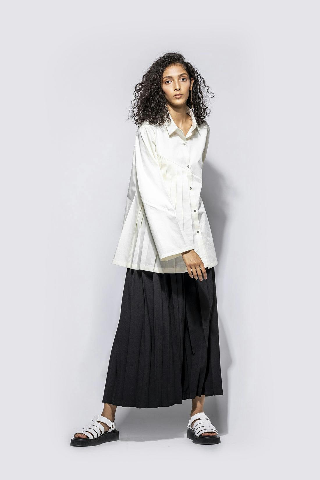 Panel Pleated Shirt, a product by Corpora Studio