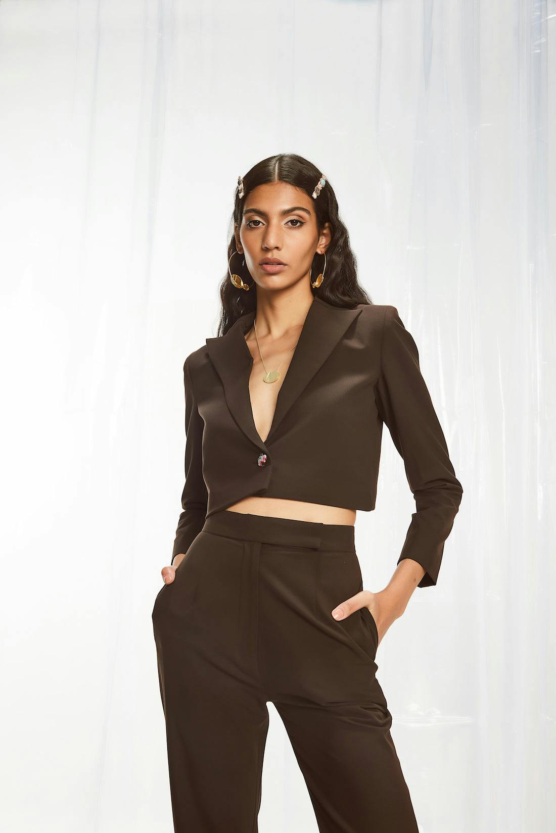 Statement Tailored Double-Breasted Blazer, a product by Pocketful Of Cherrie