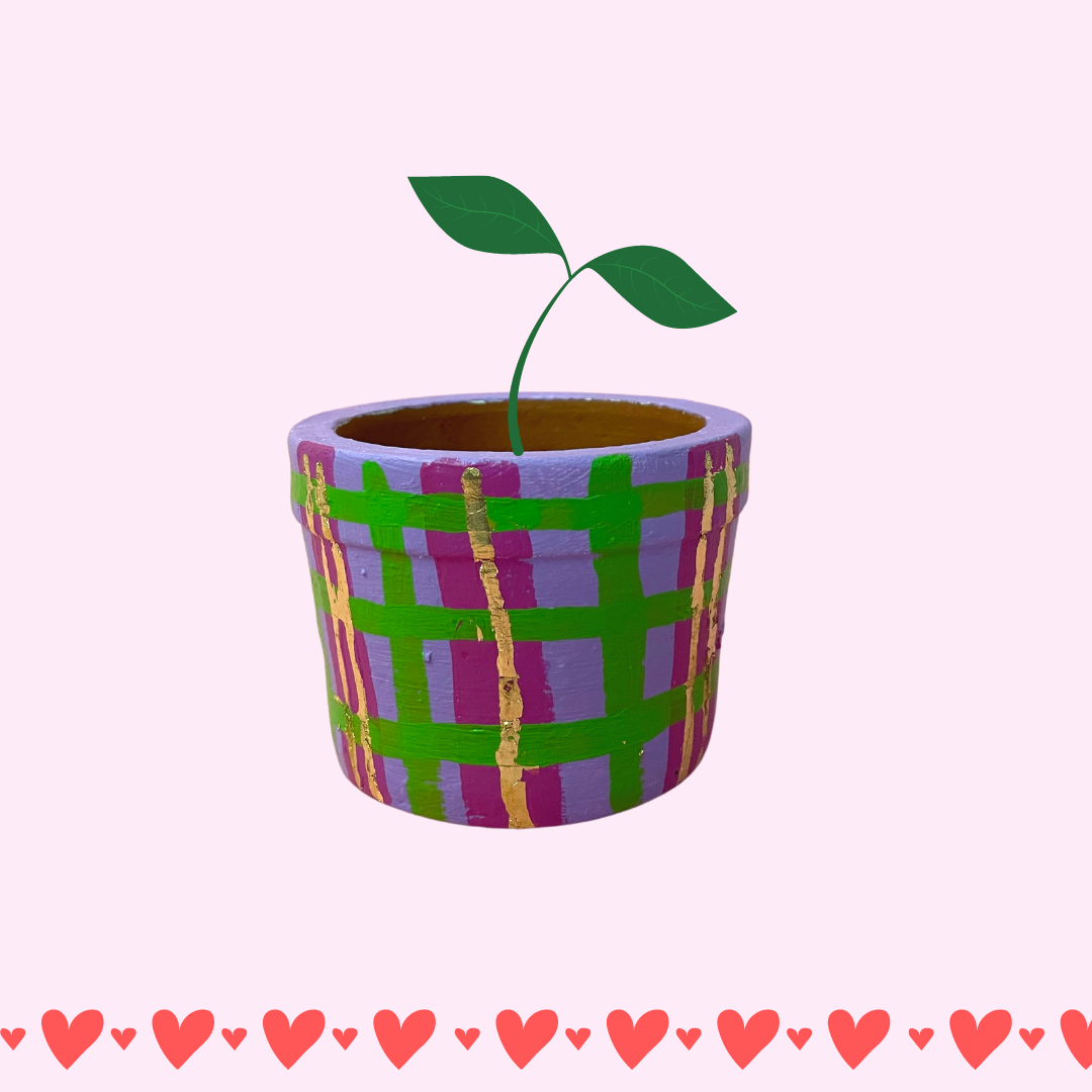 Terracotta Love Mini Planter - Love Check, a product by Oh Yay project