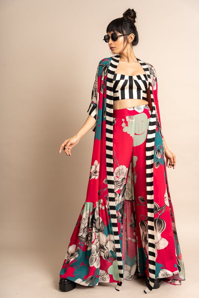 Jacket With Pants And Bustier, a product by Nupur Kanoi