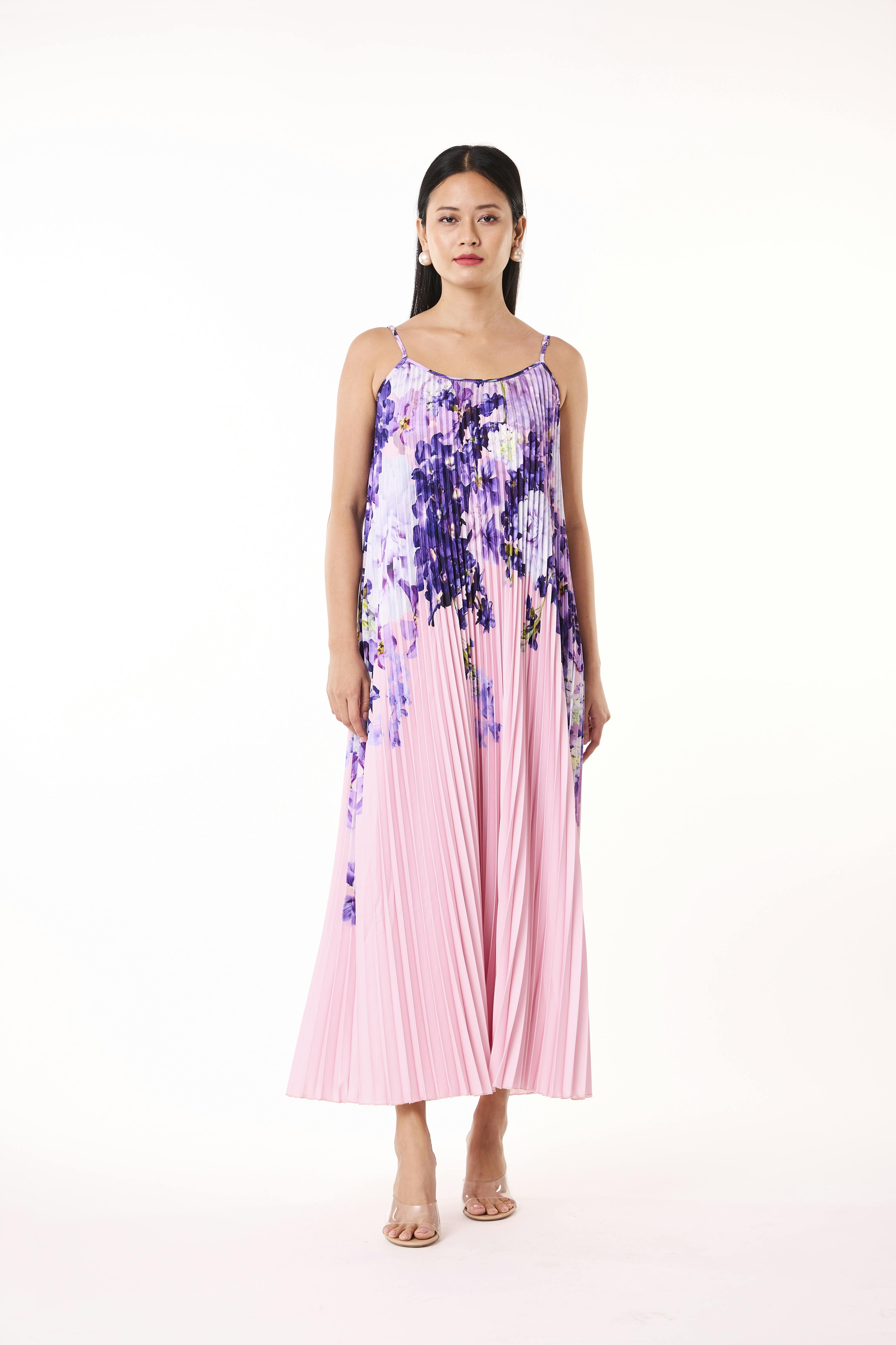 Olivia Floral Slip Dress - Pink, a product by Scarlet Sage