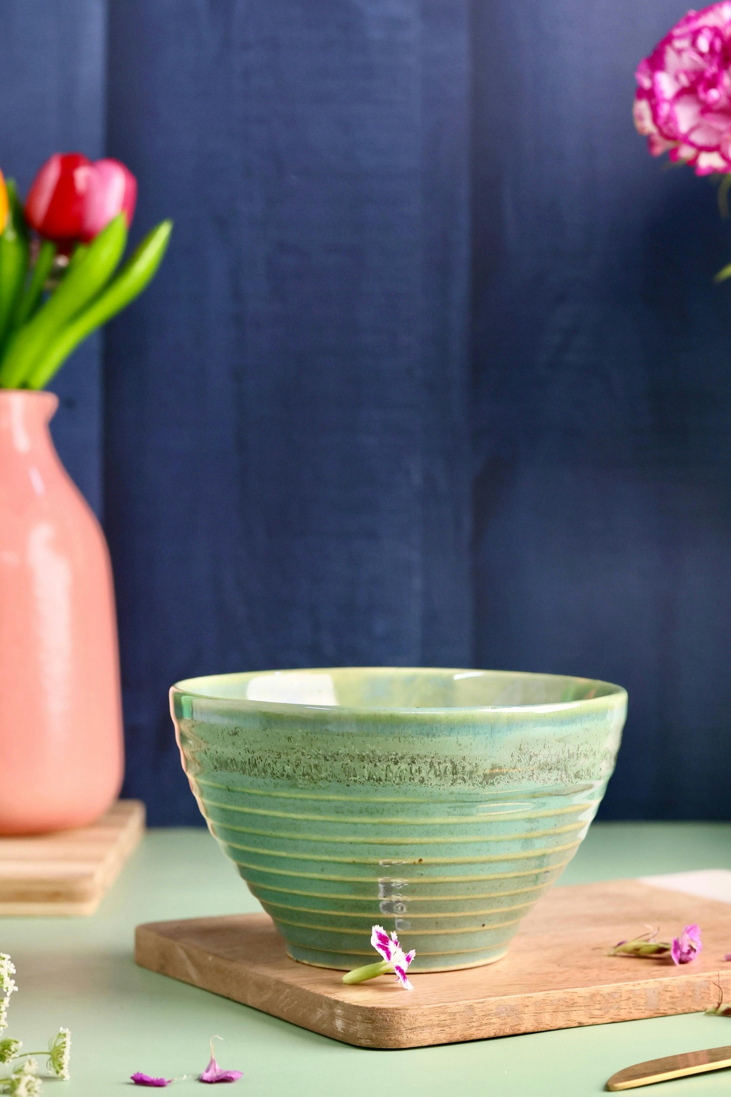 Green Ramen Bowl Small, a product by Olive Home accent