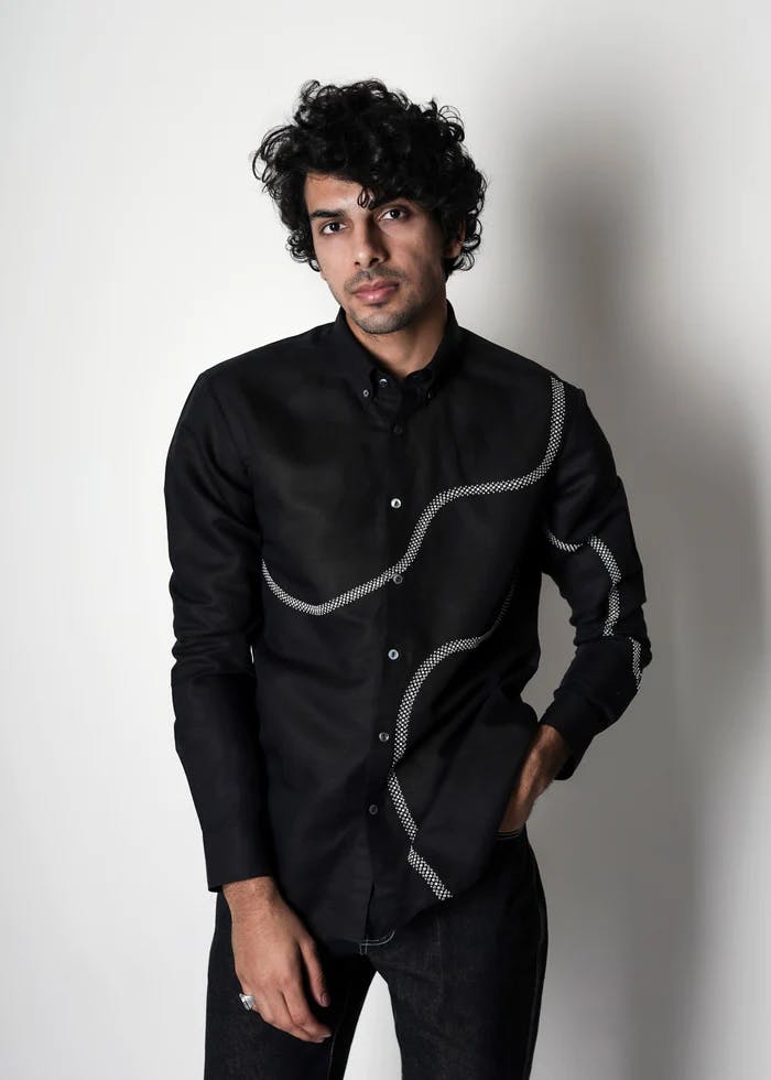 Coil Embroidered Shirt, a product by Country Made
