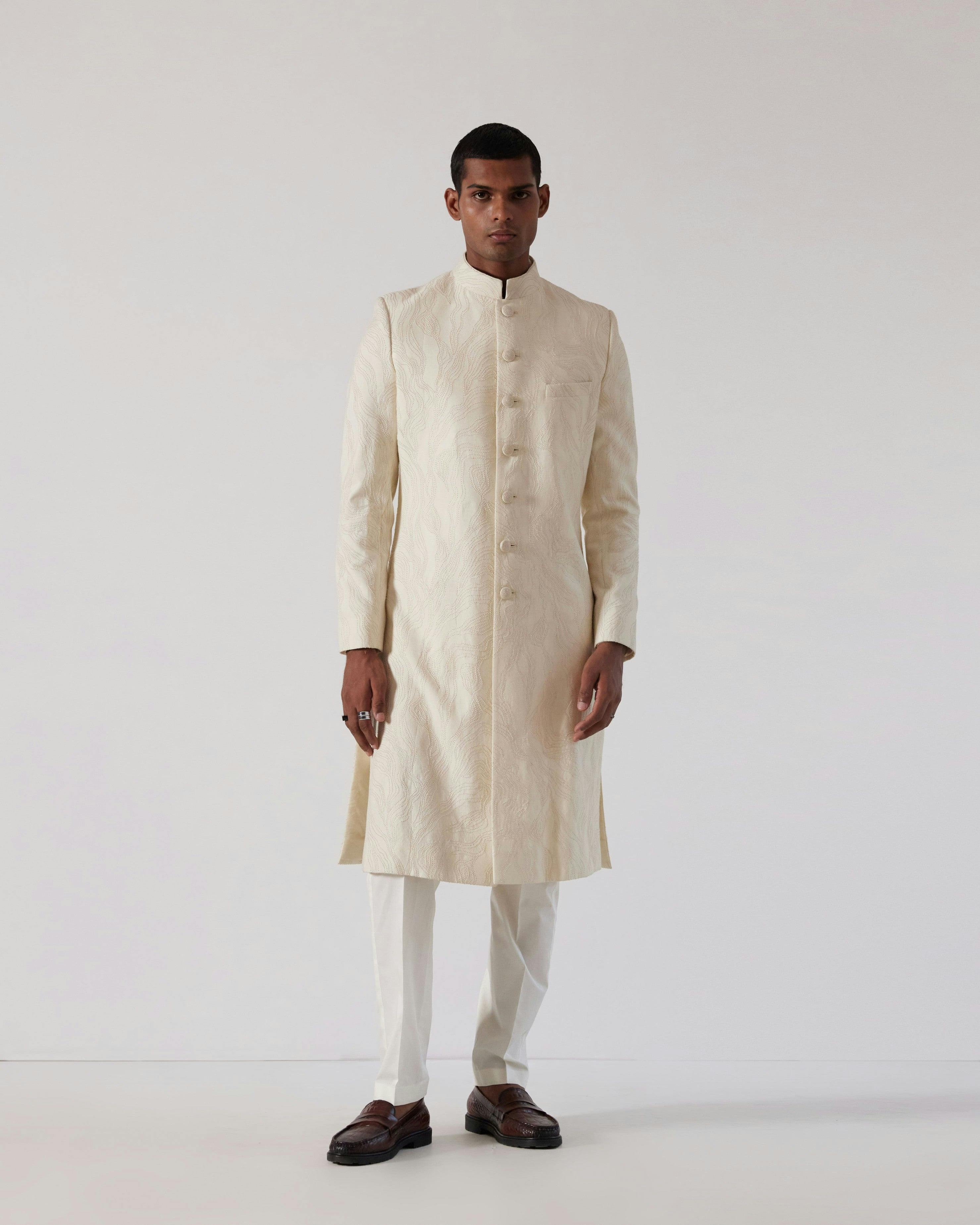 Infinity Embroidered Sherwani, a product by Country Made