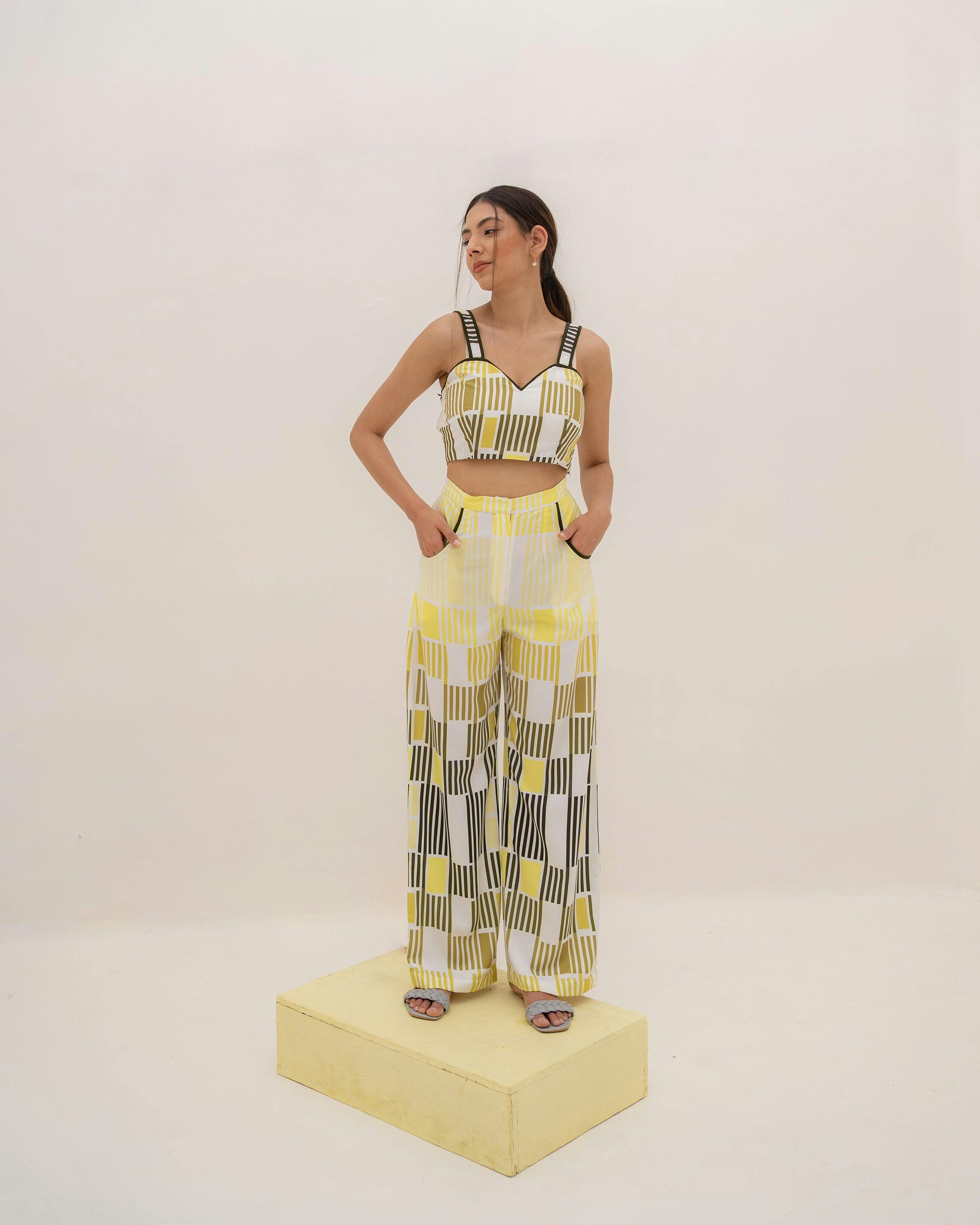 Green printed Co-ord Set, a product by Kritika Madan