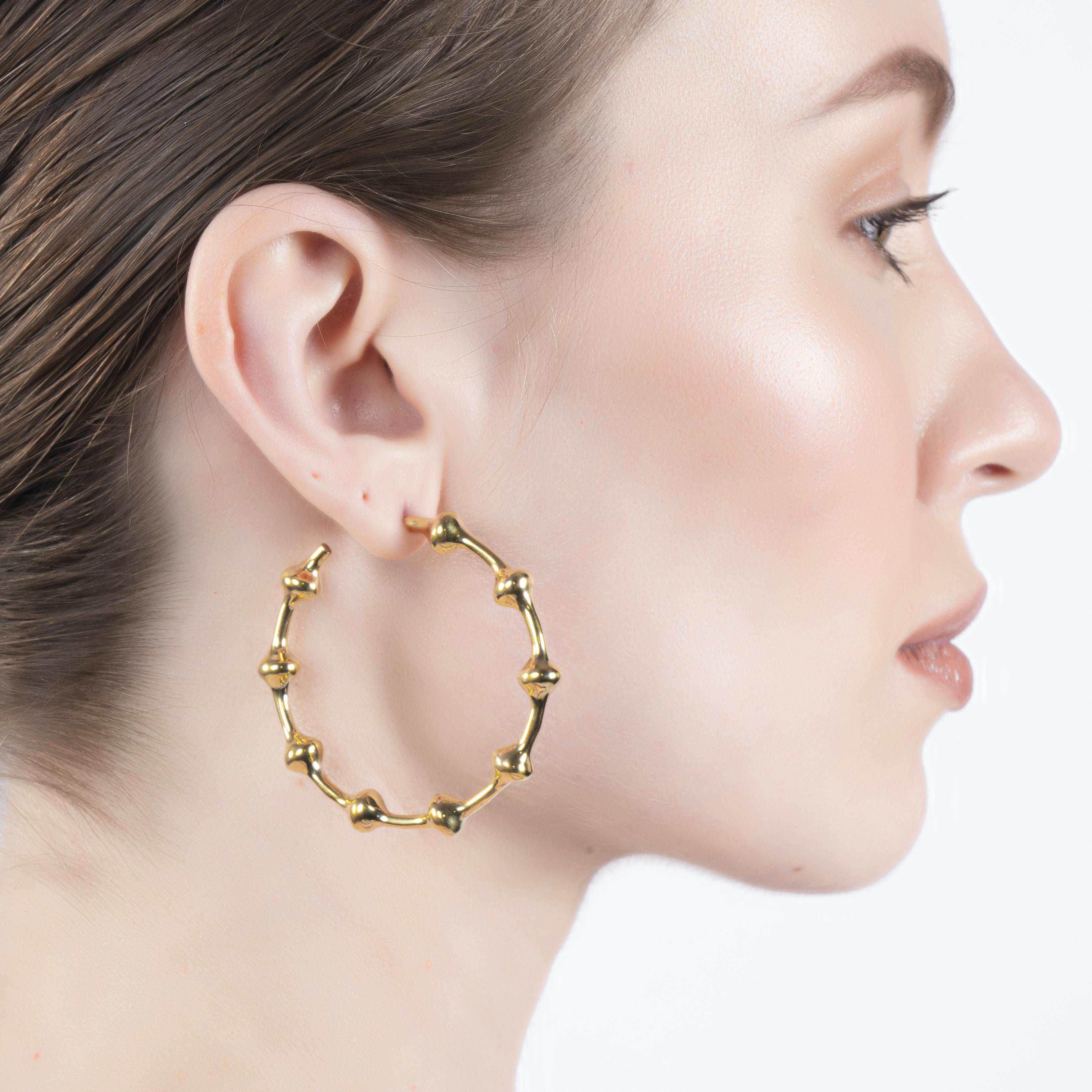 Thumbnail preview #2 for SYMPHONY EARRINGS - GOLD TONE
