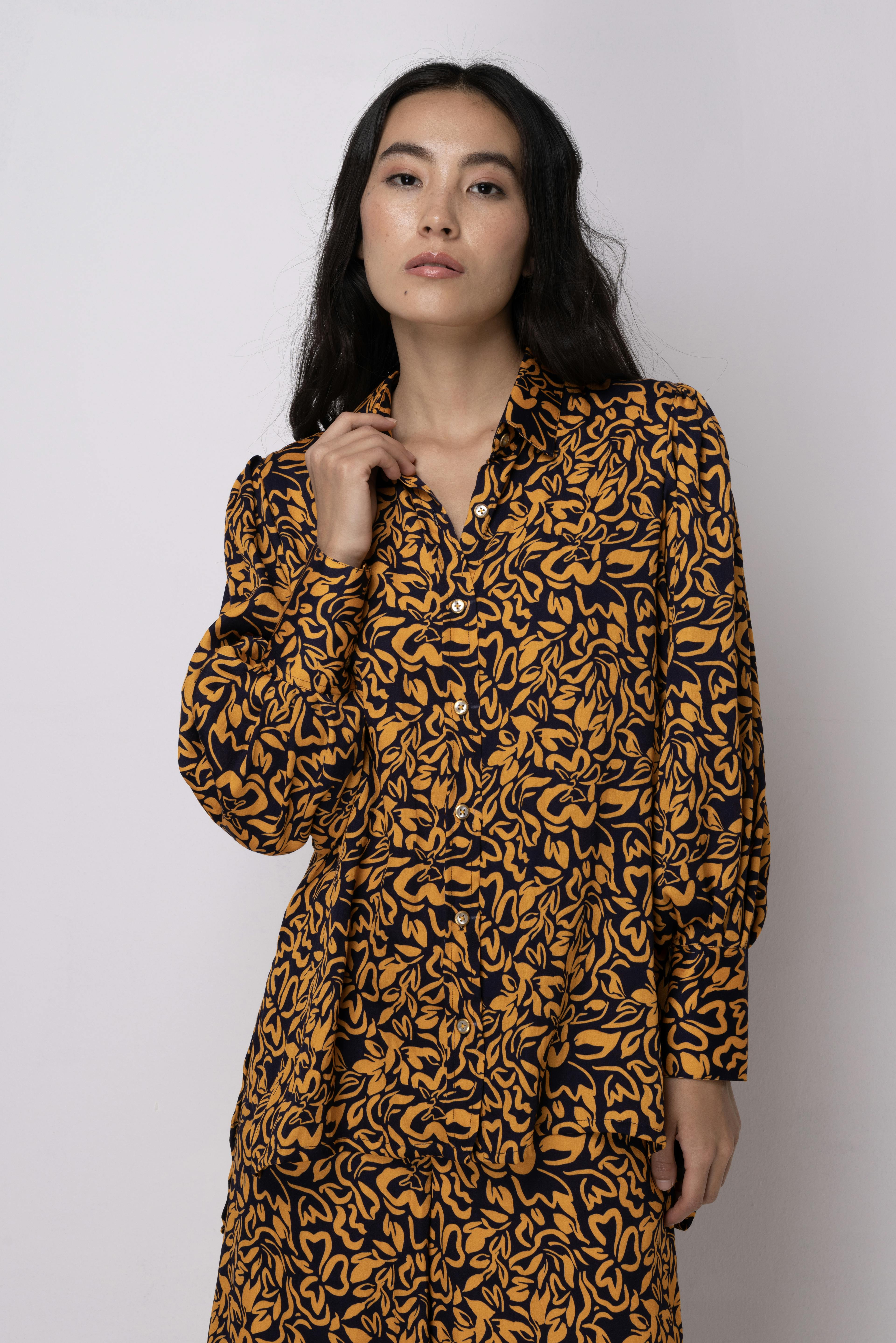 Geo Floral Printed Shirt , a product by House of Sangai