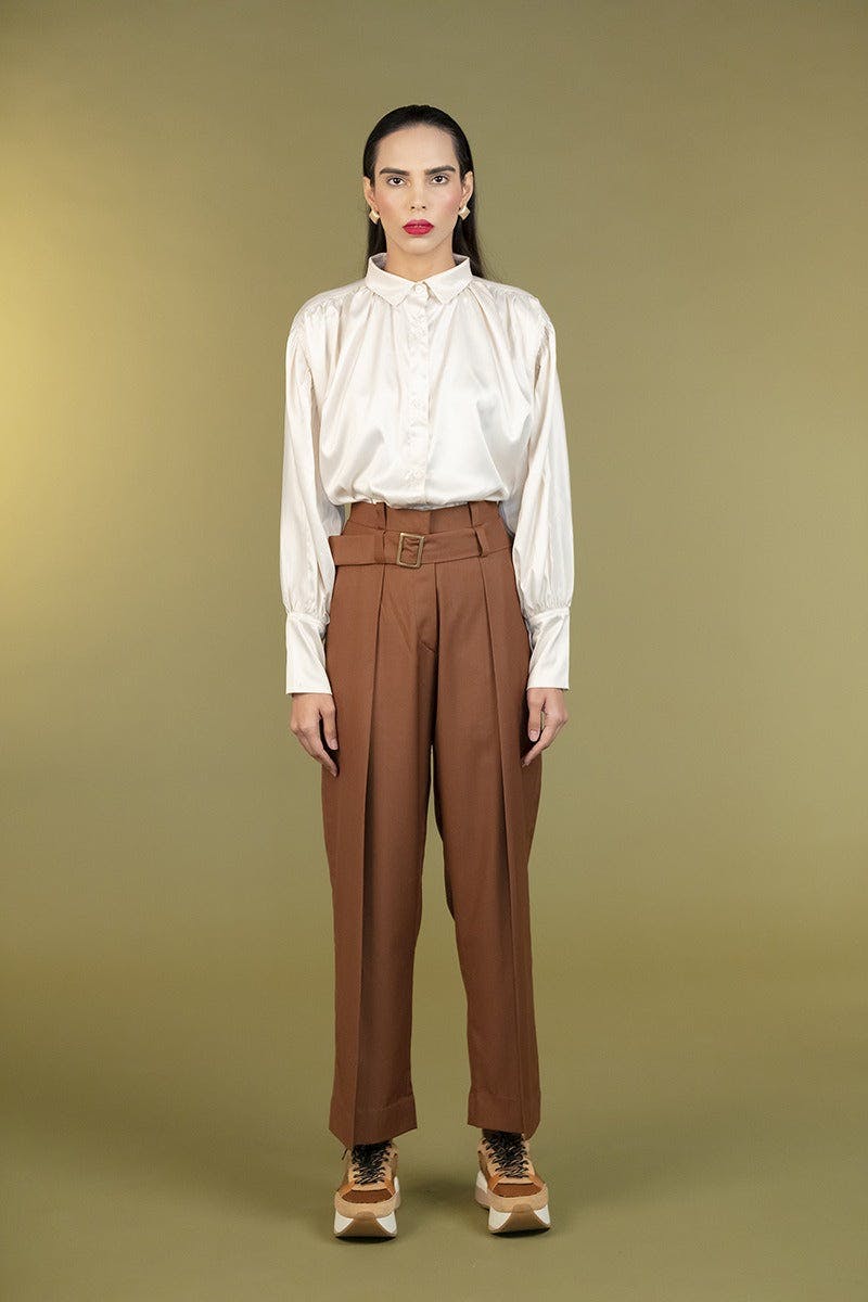 Wide Brown Trousers, a product by Corpora Studio