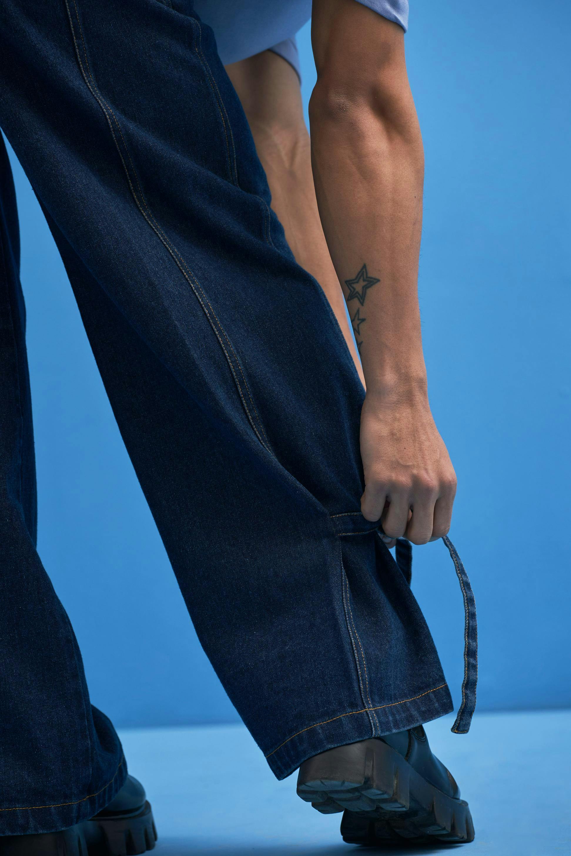 Thumbnail preview #5 for Denim Tie-Up Trousers