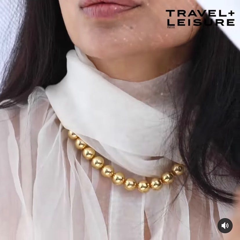 Thumbnail preview #1 for Sobhita Dhulipali spotted in MNSH Audrey Classic Necklace