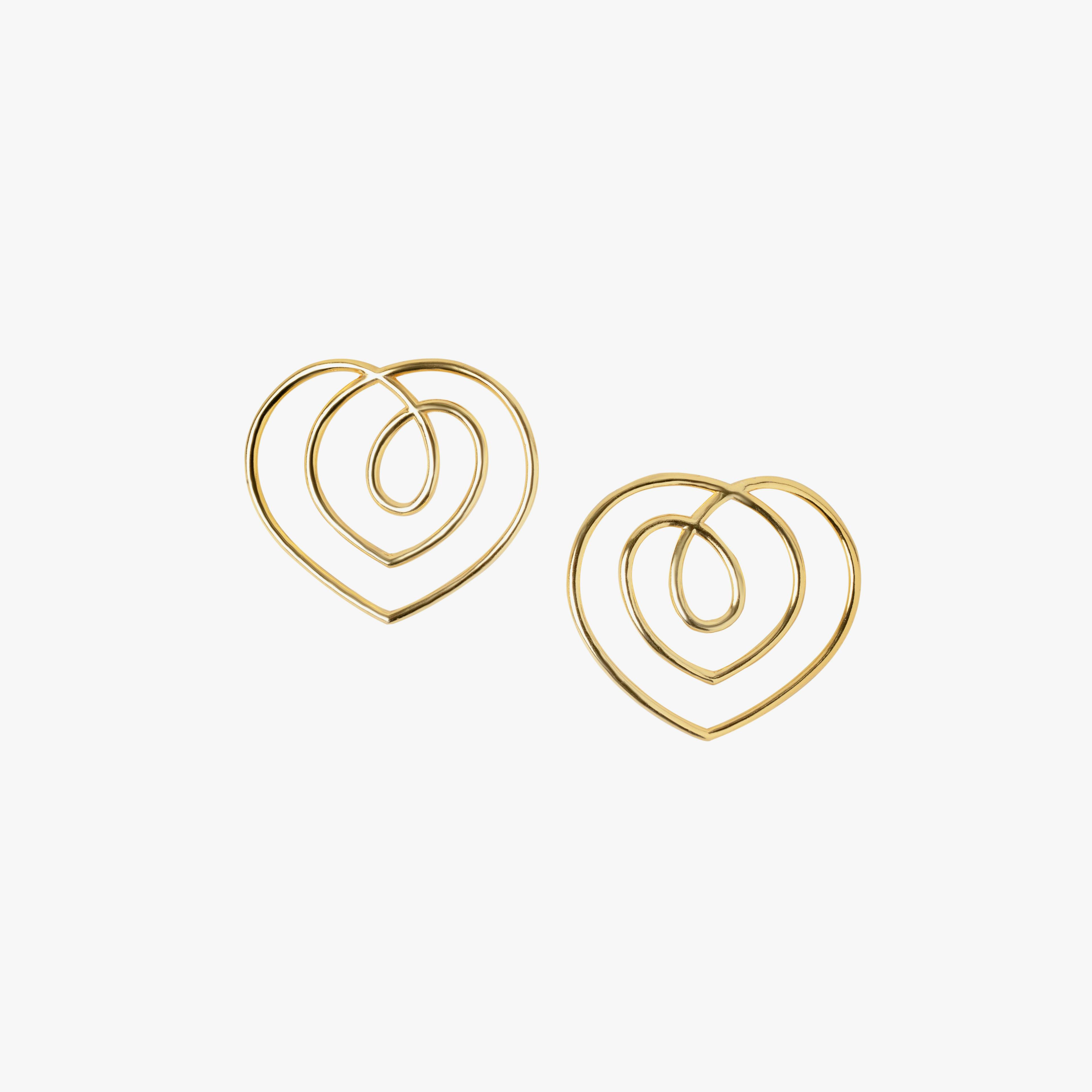 BEAU EARRINGS GOLD TONE, a product by Equiivalence