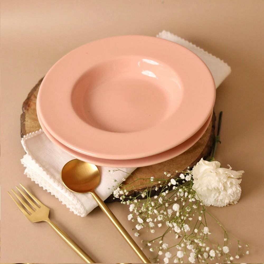 Pink Gigi Pasta Plate Large, a product by Olive Home accent
