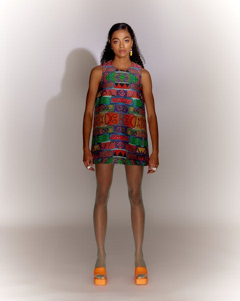 Quilted Bricks Dress, a product by Mini Sondhi