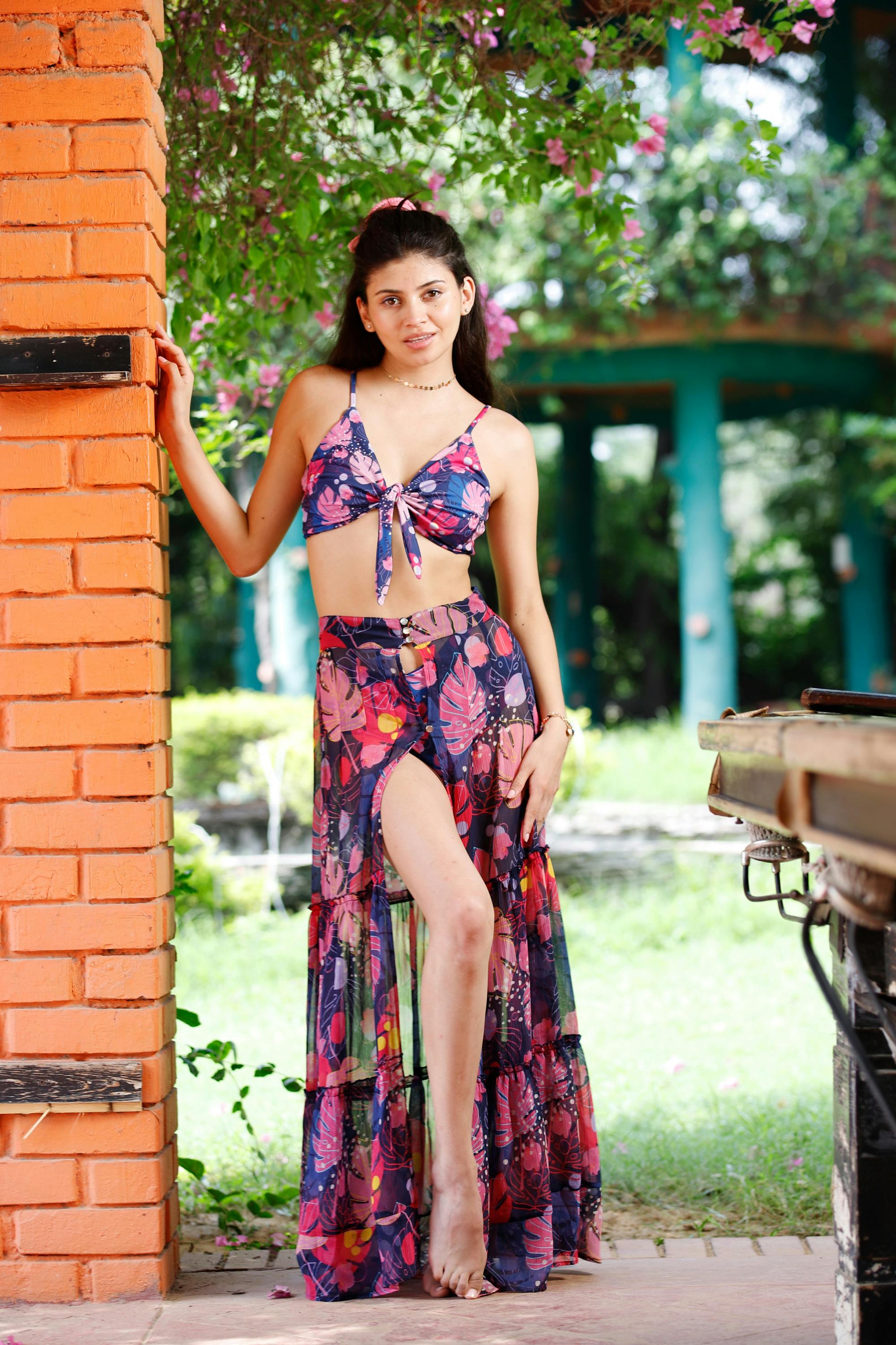 Tropical Dairies Beach Wrap Skirt, a product by LUAM