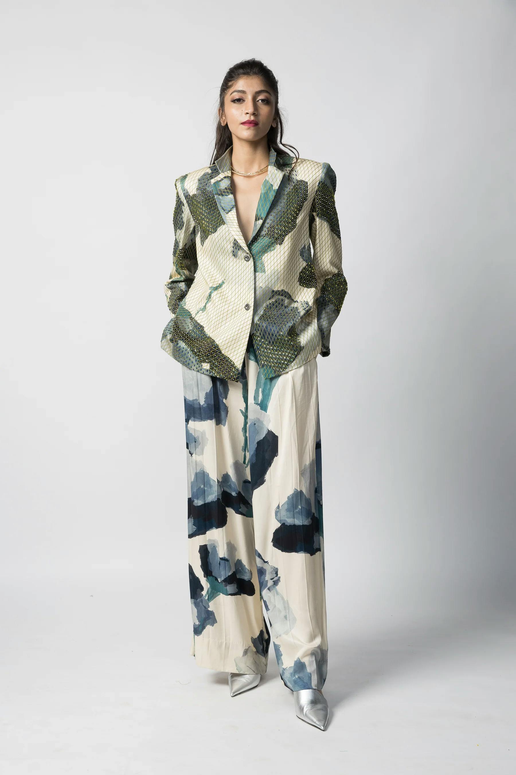 Marble Blazer Co-Ord, a product by Advait India