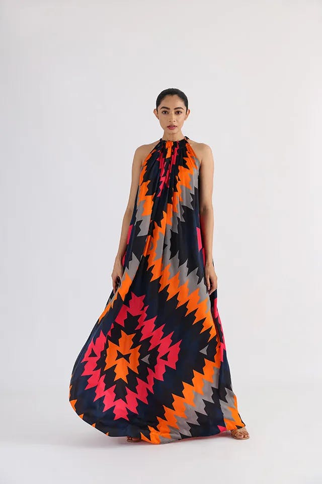 The Halter Flow Dress, a product by Studio Moda India