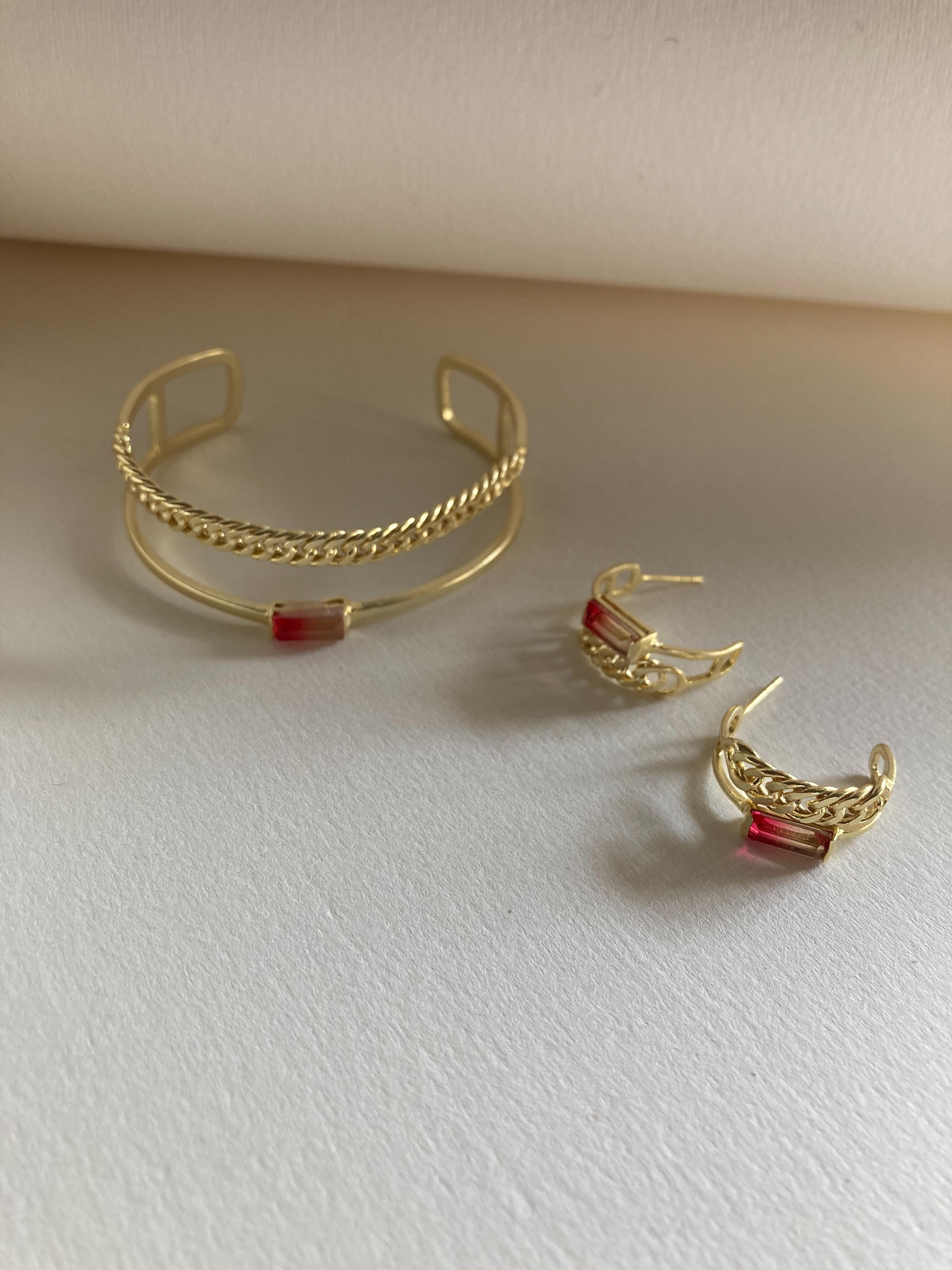 Thumbnail preview #0 for The Melon Dew Cuff & Hoops Pairing