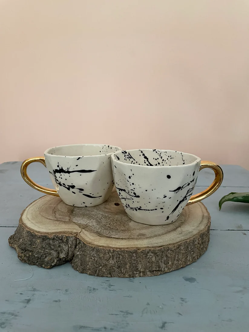 Primary image of Splatter Hand Painted Mugs - Set of 2, a product by Hello December