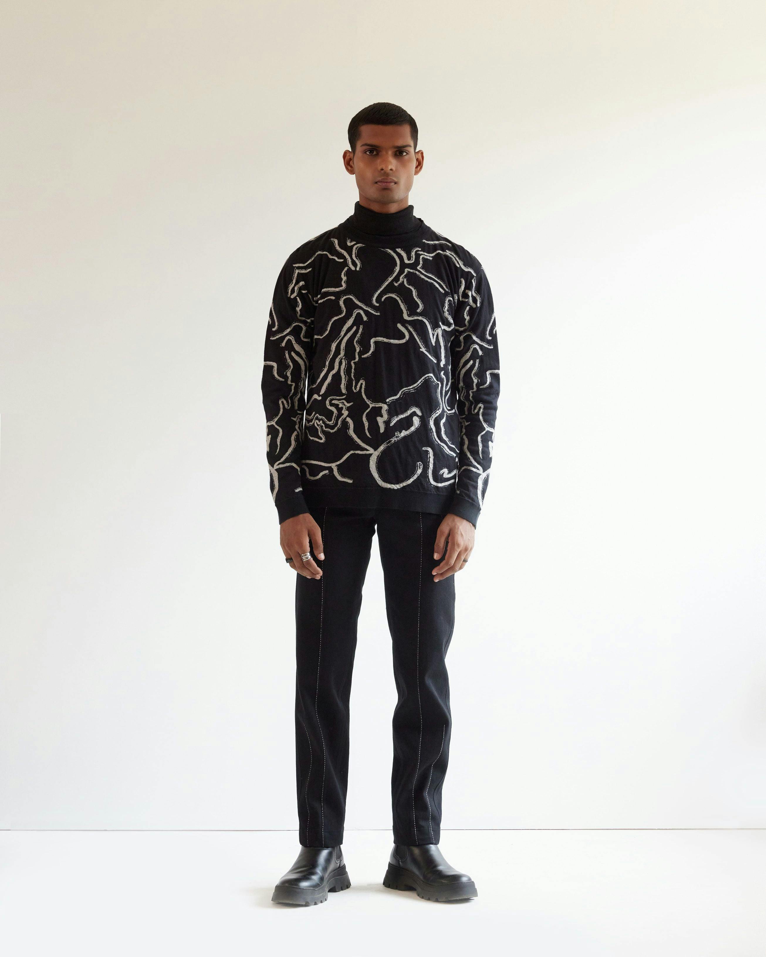 Desert Wave Jacquard Sweater, a product by Country Made