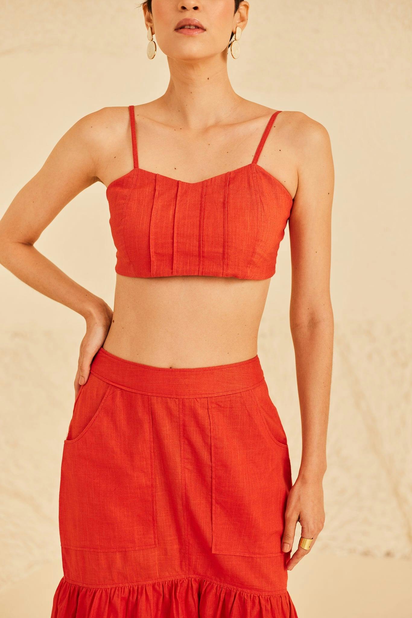 Maple Blaze Crop Top, a product by Sage By Mala