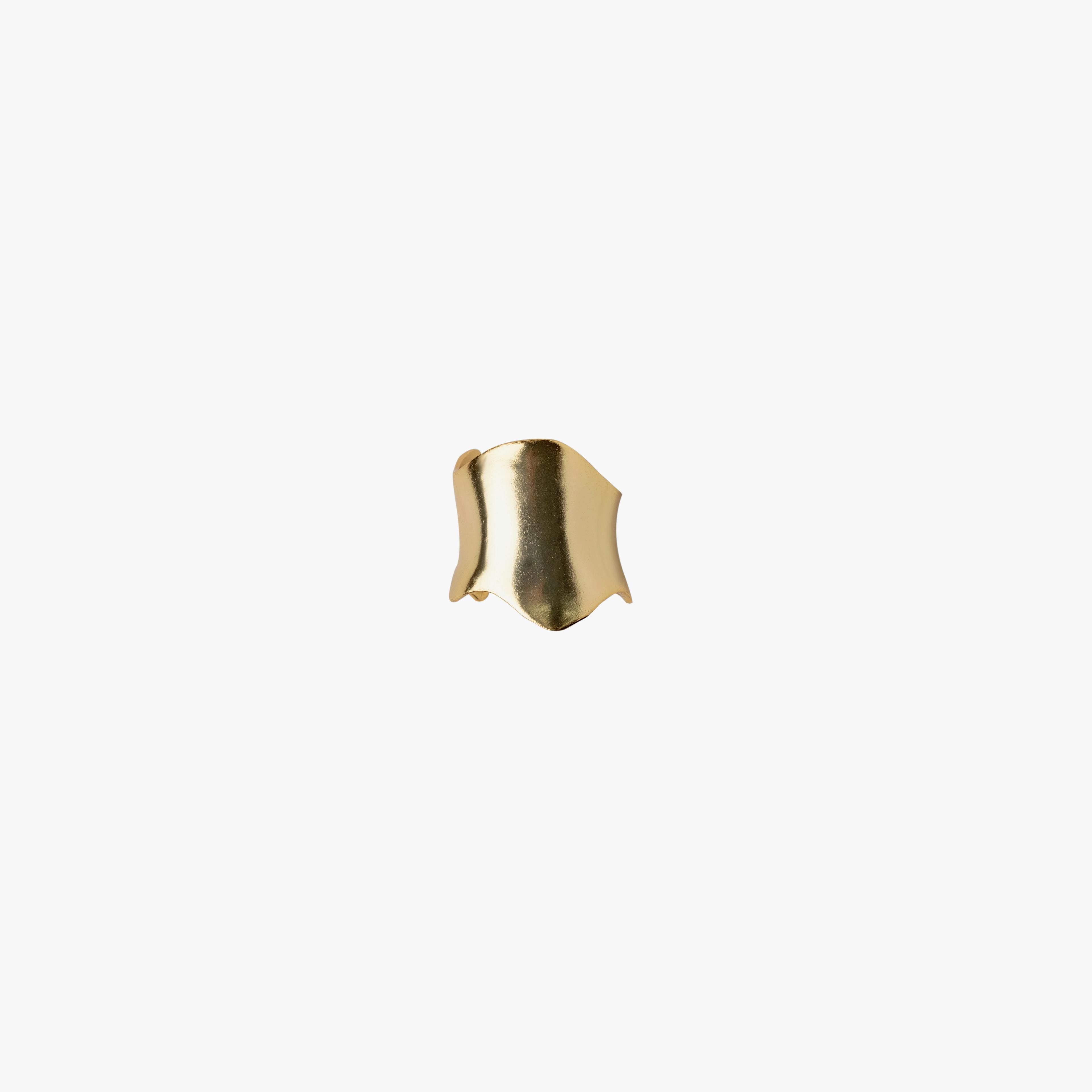 ROLLER COASTER RING GOLD TONE , a product by Equiivalence