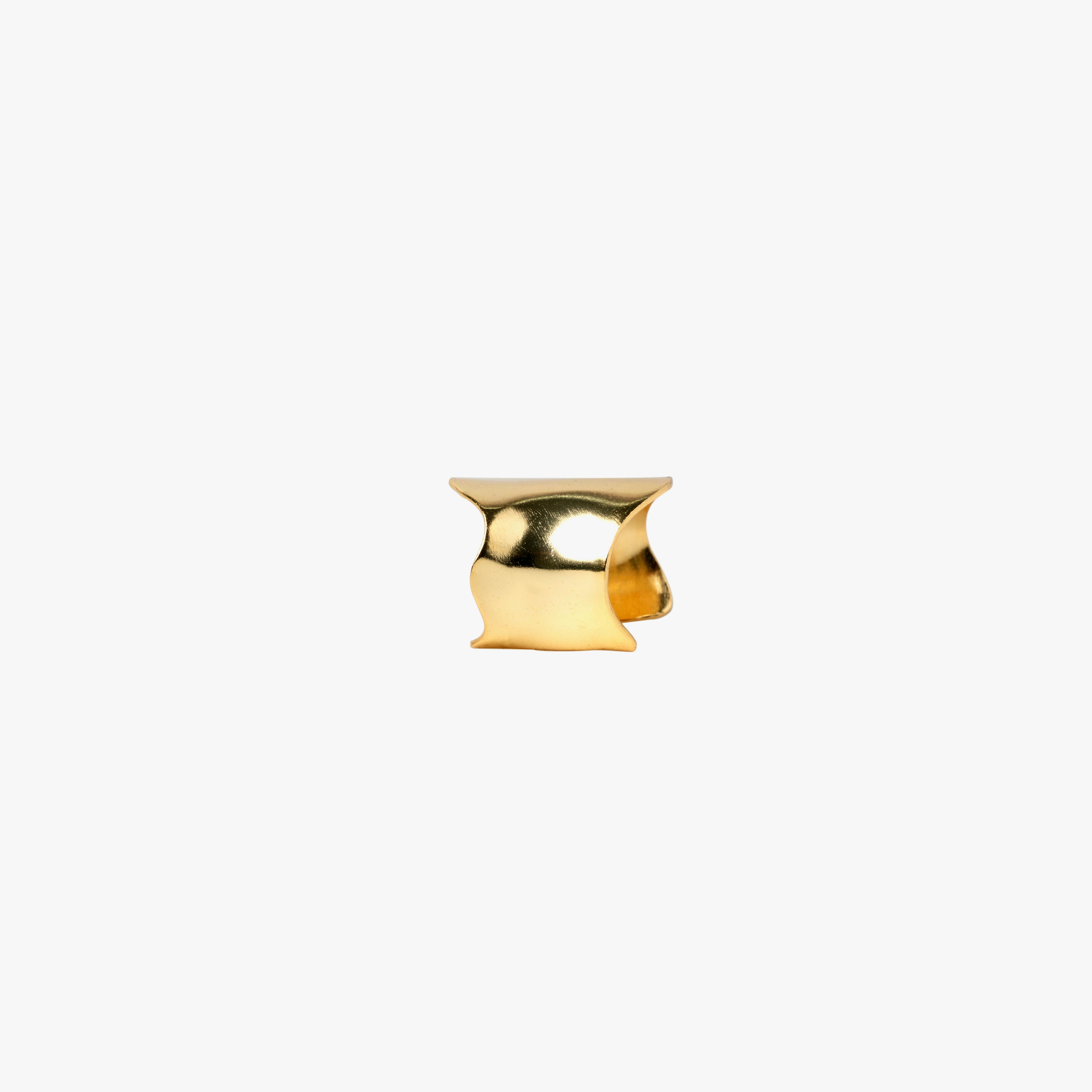 Thumbnail preview #1 for ROLLER COASTER RING GOLD TONE 