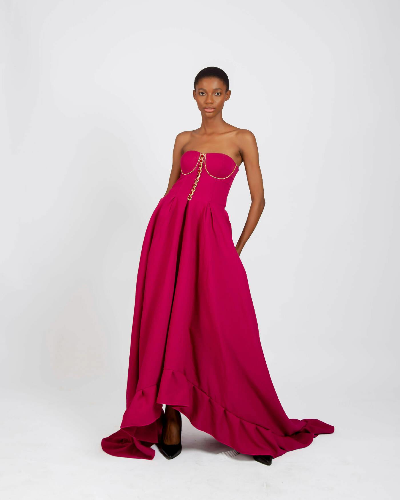 Embellished Corset Ball Dress, a product by Joseph Ejiro