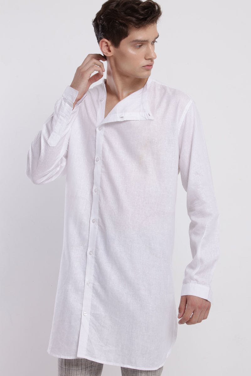LOGAN KURTA - WHITE, a product by Son of a Noble