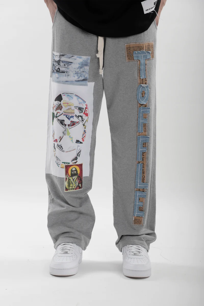 Grey Patchwork Jogger, a product by TOFFLE