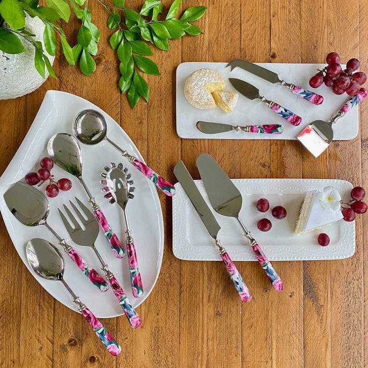 Serving Cutlery, Gift Set of 12 - Tudor Blooms, a product by Faaya Gifting