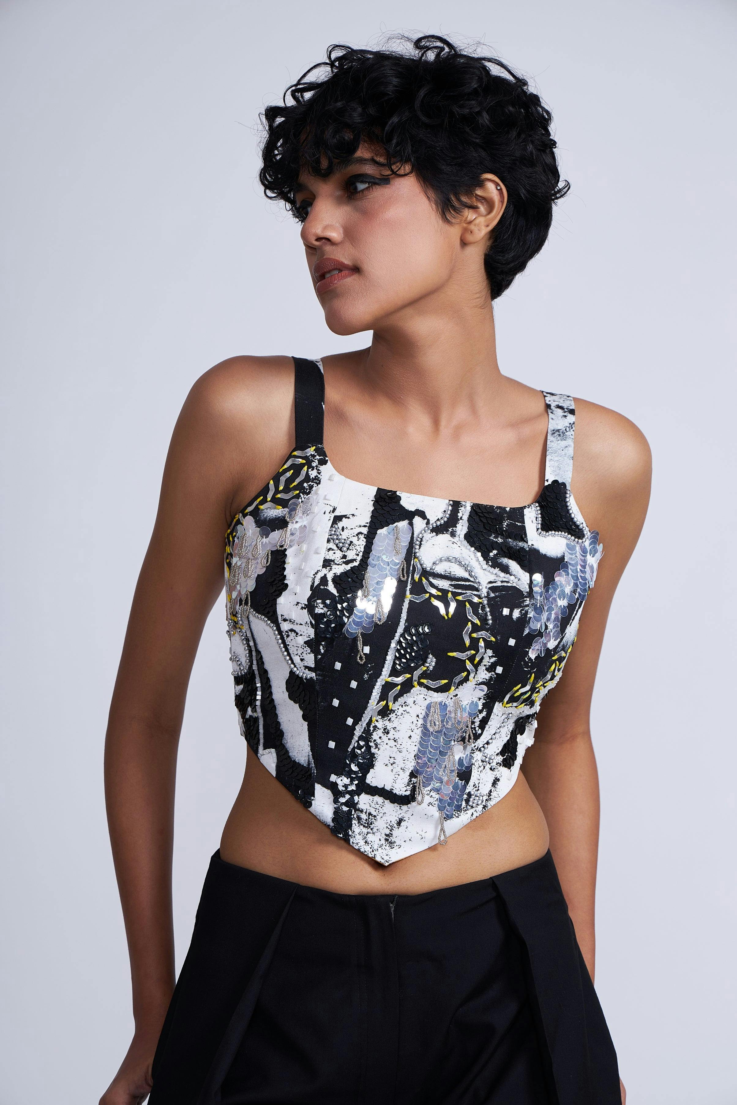 Kafka Embroidered Corset, a product by Advait India