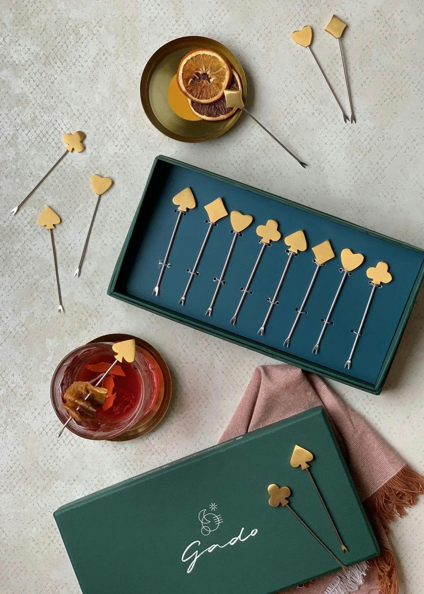 King Little Cocktail Picks - set of 8, a product by Gado Living