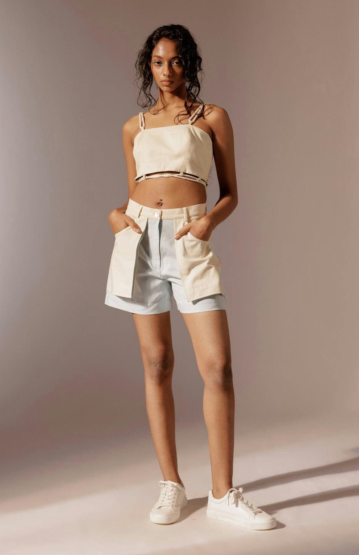 Maia Patch-Pocket Shorts, a product by Advait India