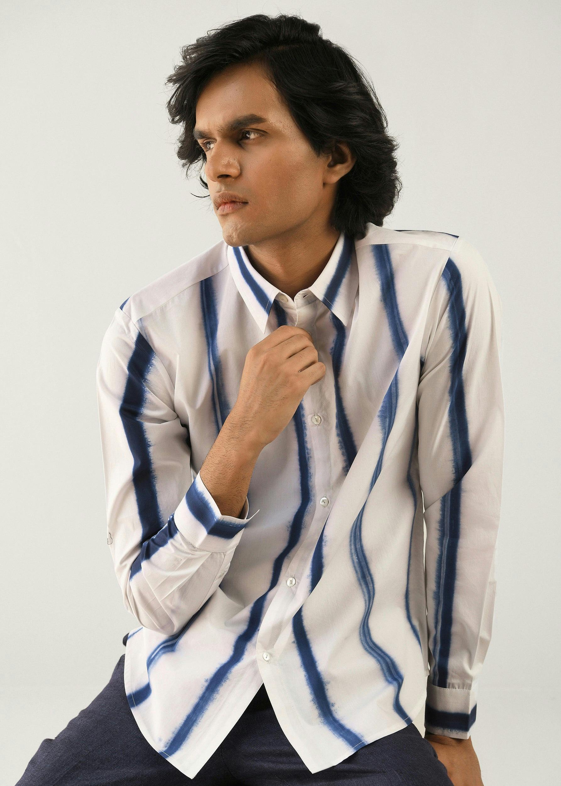 Tie Dye Stripes Shirt, a product by Country Made