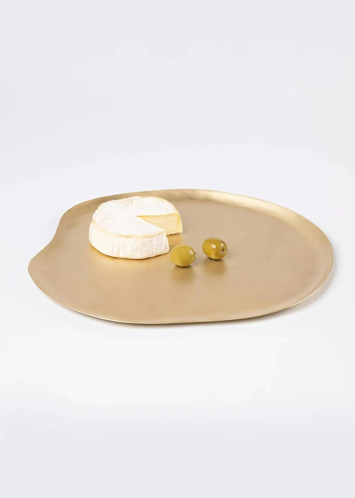 Additional image of Haifa Brass Platter, a product by Gado Living