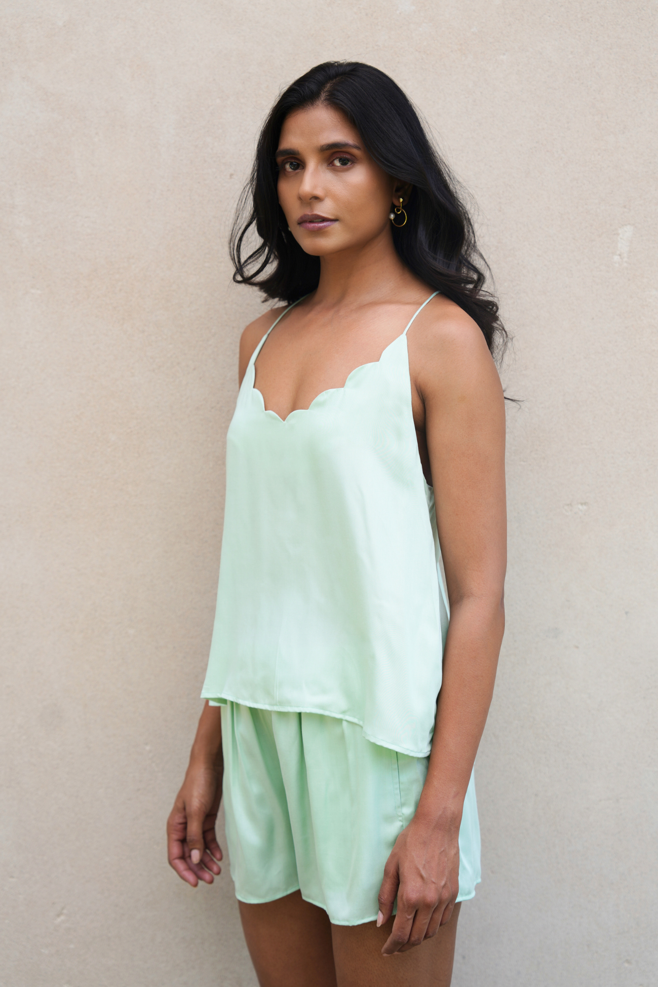 Sage Green Camisole set, a product by Sleeplove