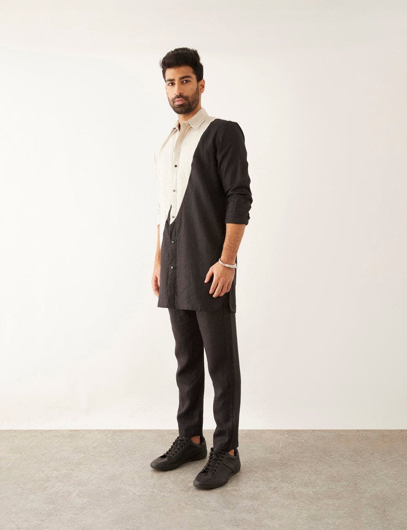 Additional image of RIAD - KURTA - BLACK, a product by Son of a Noble