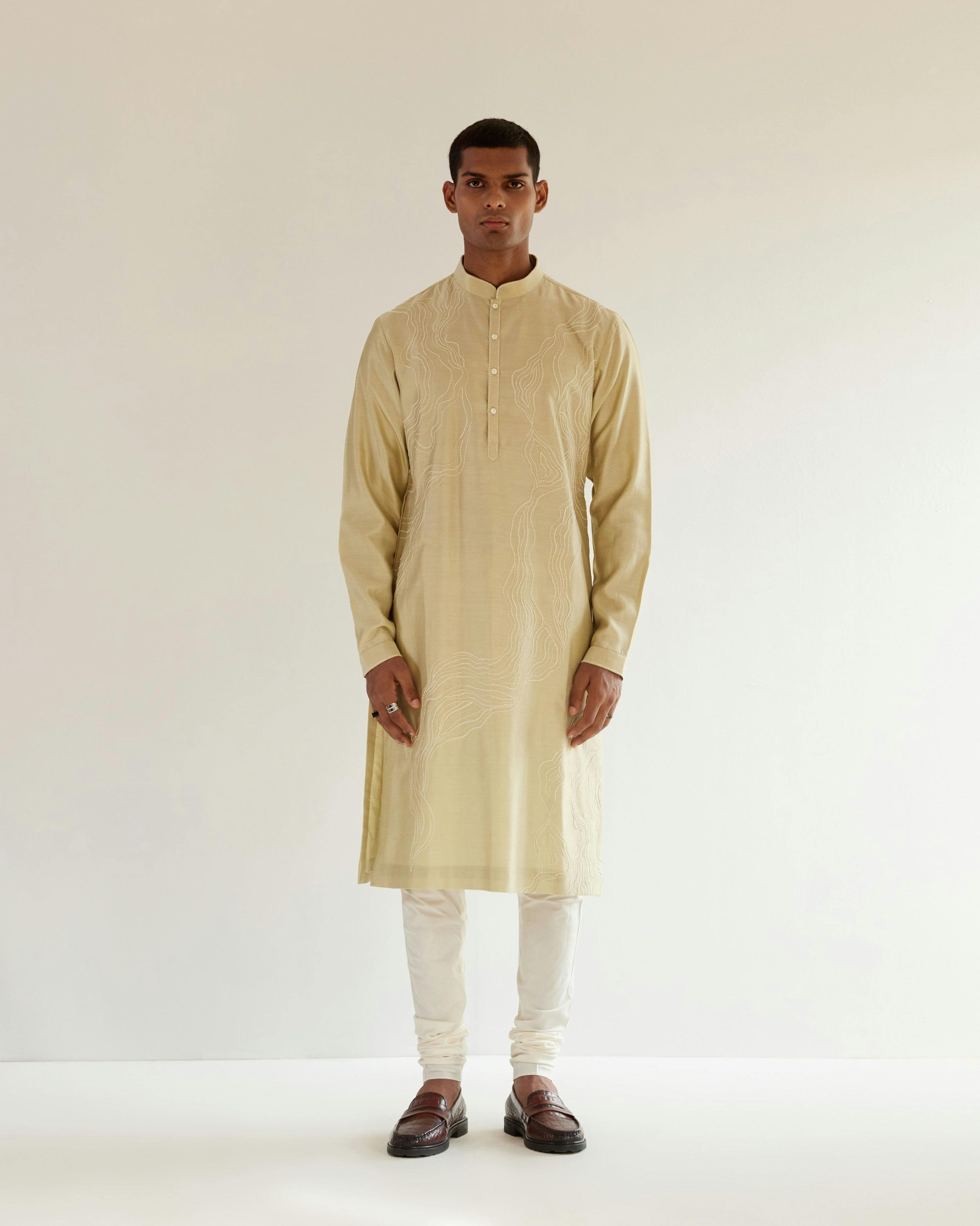 Infinity Embroidered Kurta Set, a product by Country Made