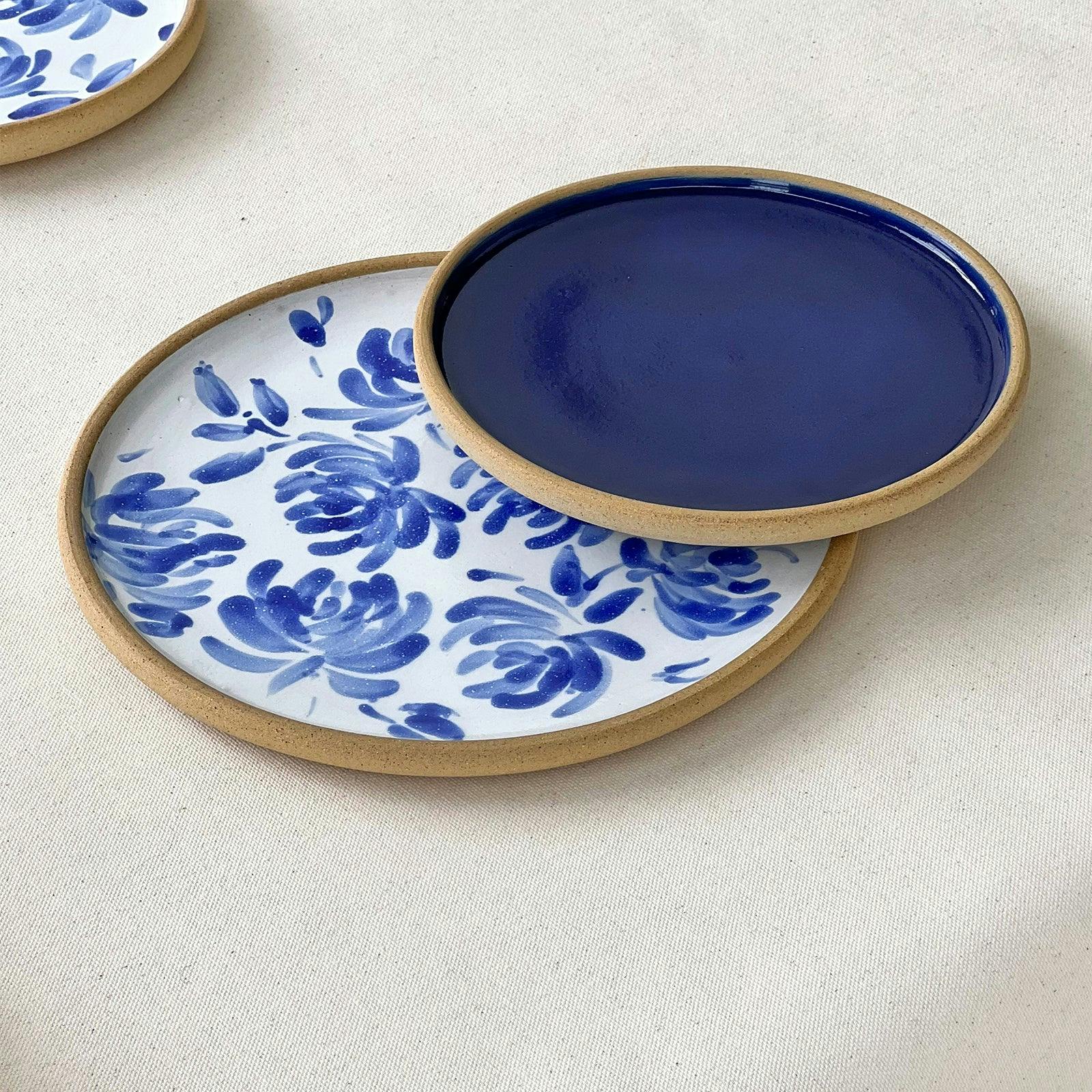 Chrysanthemum Dinner + Side Plate Set, a product by Midori Collective