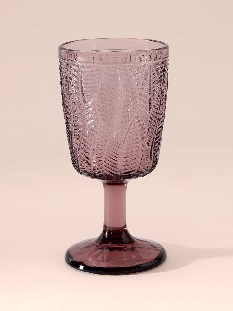 Tropical Moss Wine Glass - Mauve, a product by Table Manners