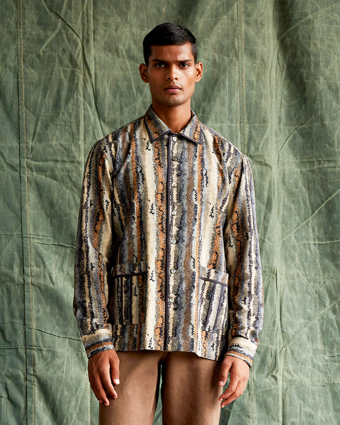 Earth Print Overshirt, a product by Country Made